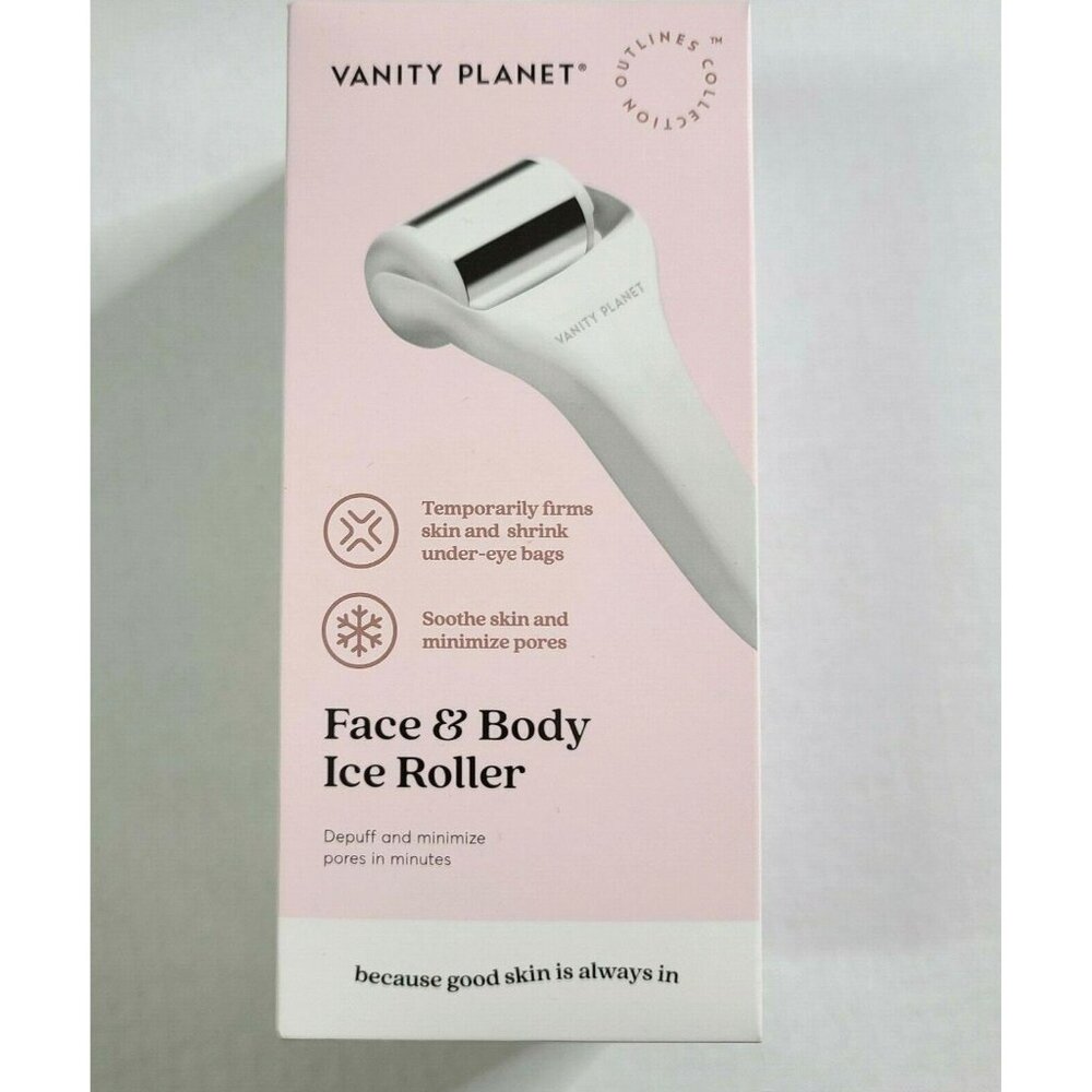 Vanity Planet Face & Body Ice Roller Depuff Eyes Soothes Skin Minimize Pores NIB - Picture 3 of 5